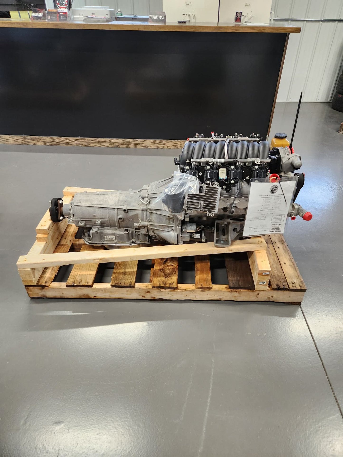 6.0L L77 L76 LS2 Engine 6L80 Automatic Transmission Drivetrain Pullout DOD Deleted