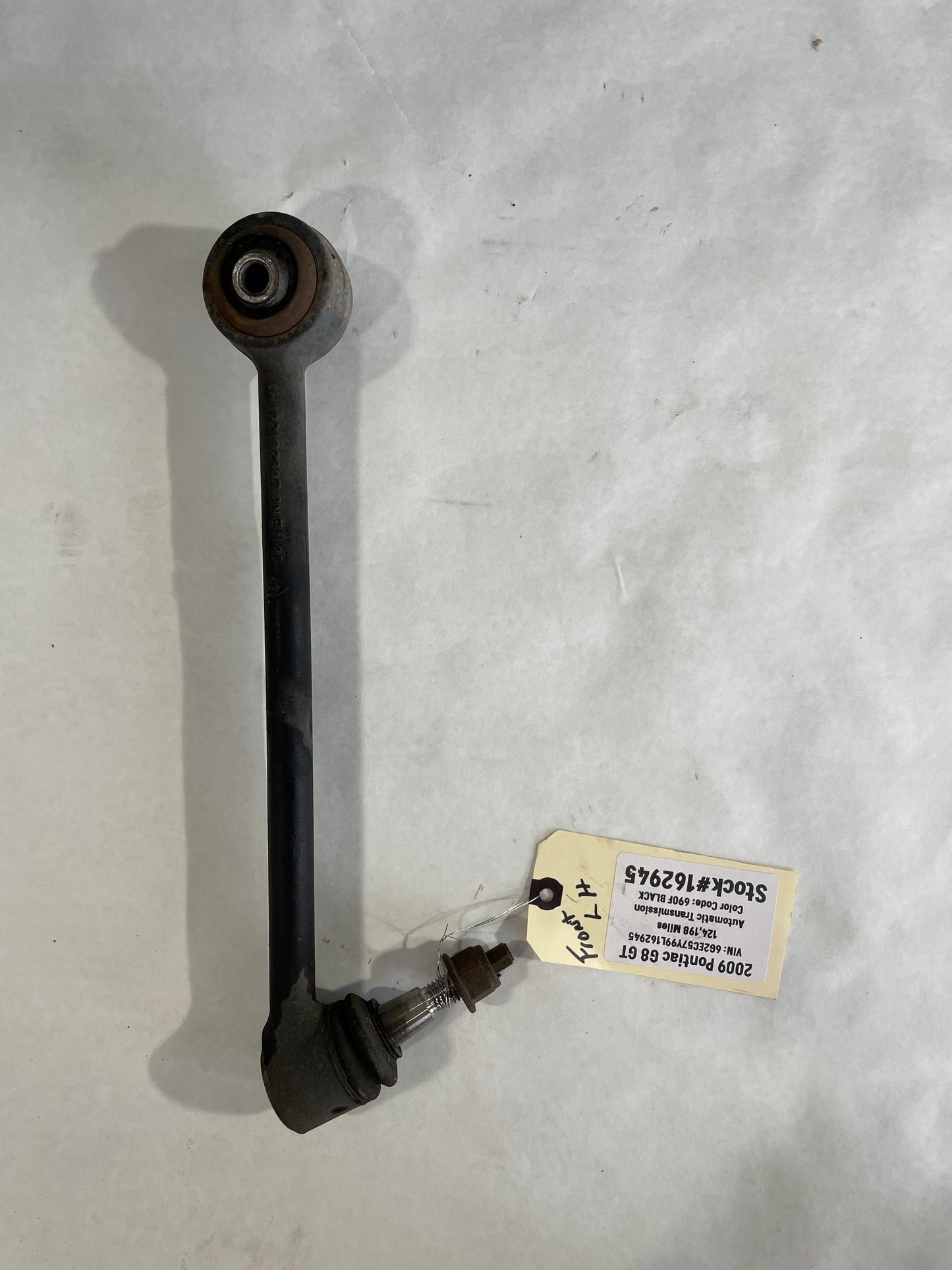 2009 Pontiac G8 GT Front LH Driver Lower Control Arm - Day's Parts Yard