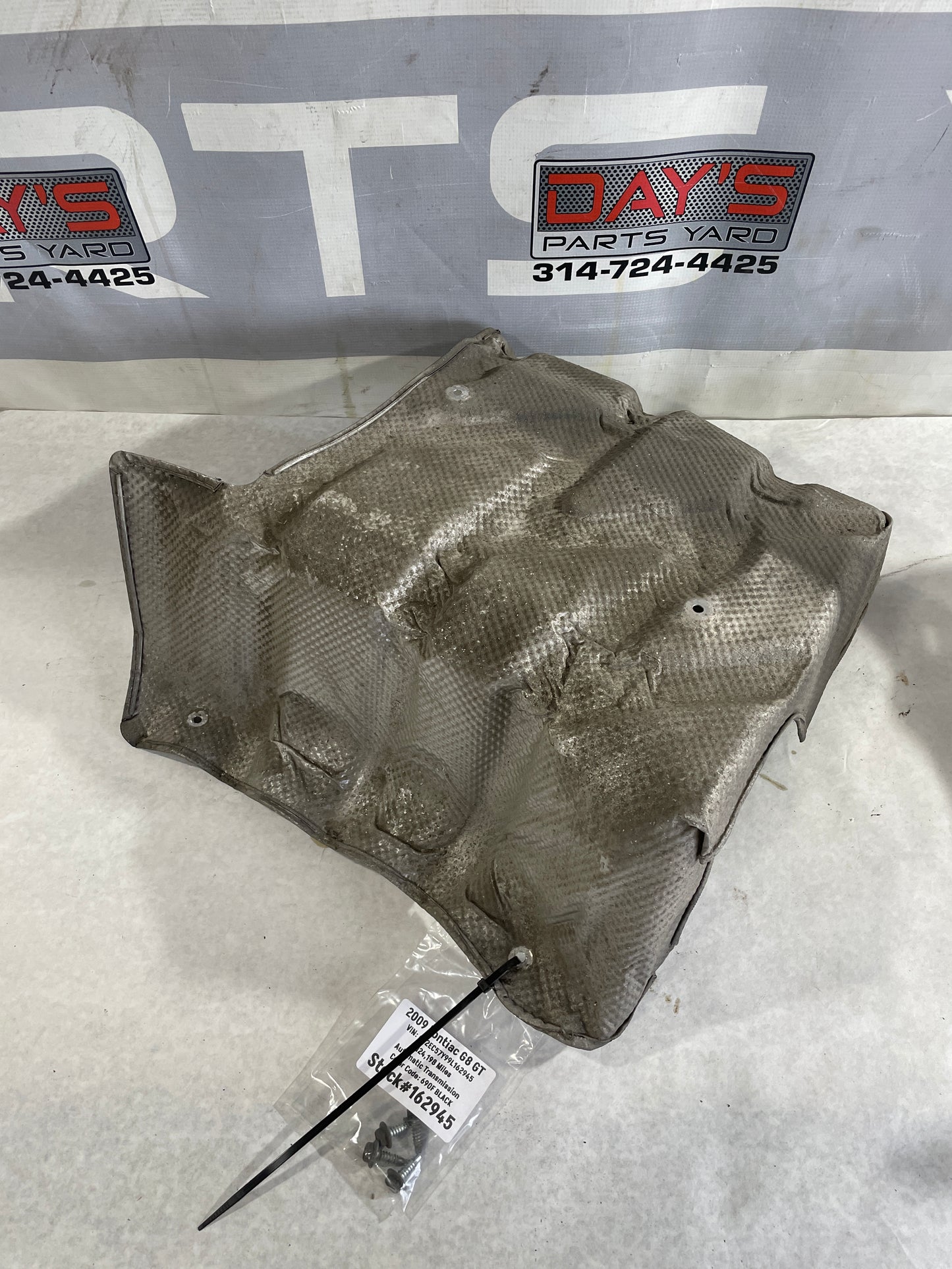2009 Pontiac G8 GT LH Driver Exhaust Muffler Heat Shield OEM - Day's Parts Yard