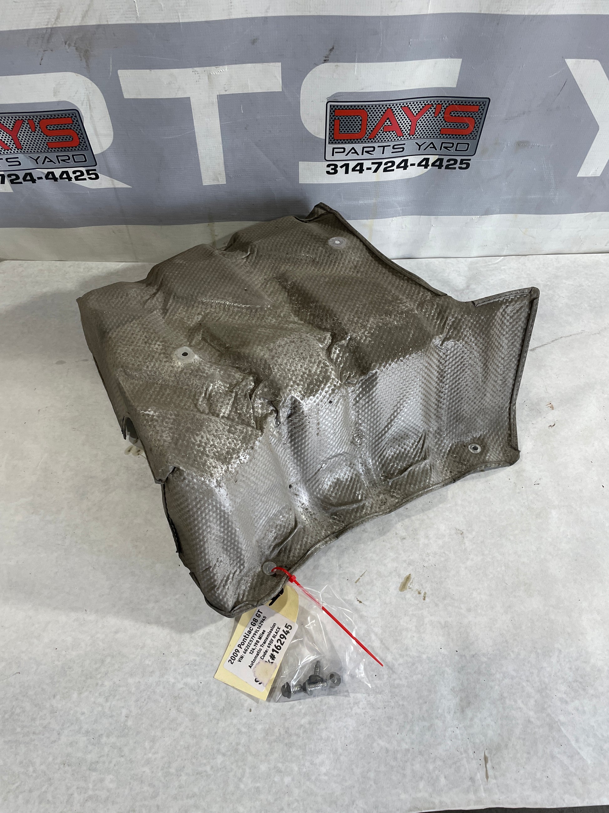 2009 Pontiac G8 GT RH Passenger Exhaust Muffler Heat Shield - Day's Parts Yard