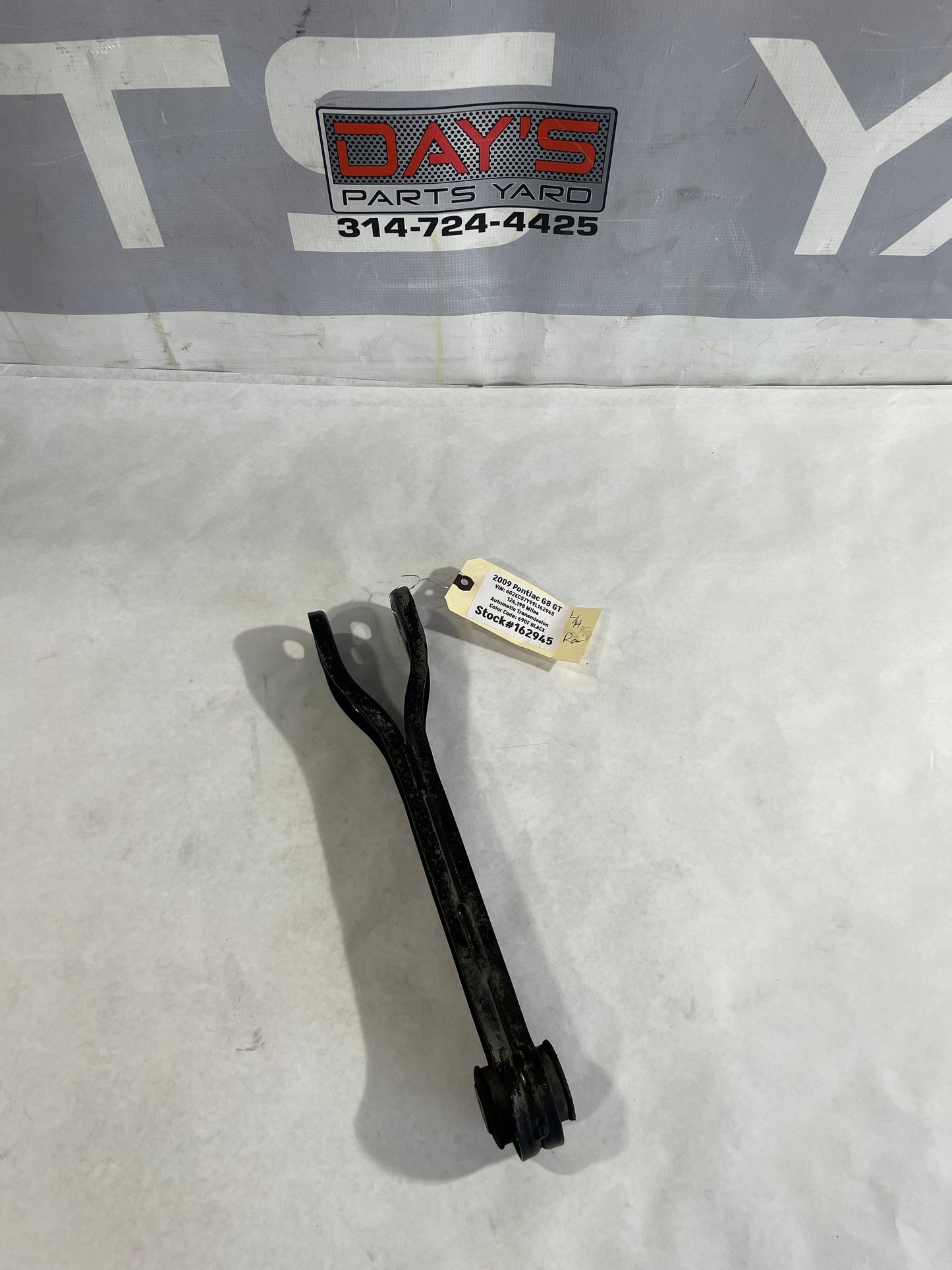 2009 Pontiac G8 GT LH Driver Rear Trailing Control Arm OEM - Day's Parts Yard