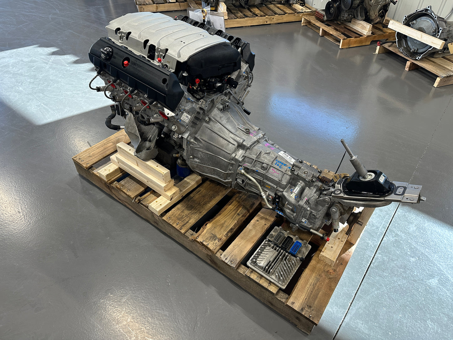 6.2L LT1 Engine TR6060 Manual Transmission Drivetrain Pullout 455HP