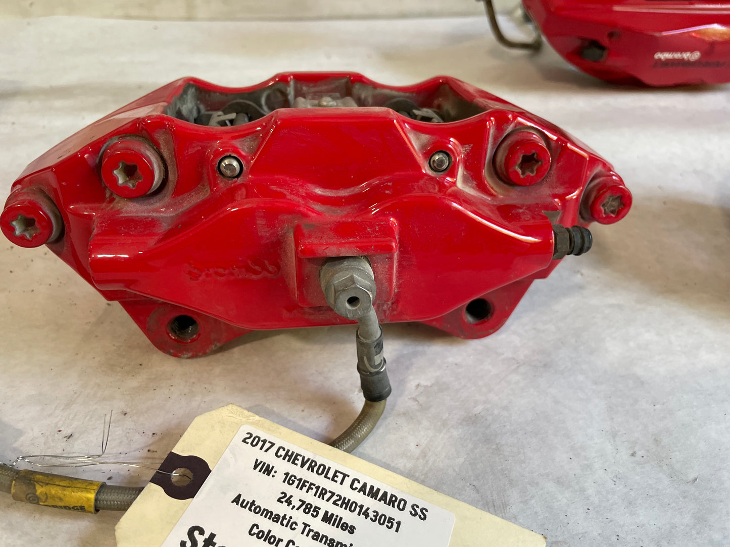 2017 Chevy Camaro SS Brembo Brake Calipers Front & Rear OEM
