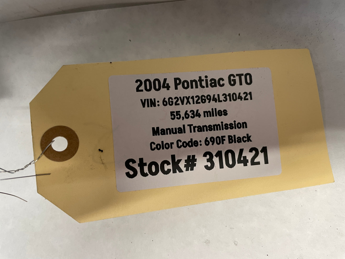 2004 Pontiac GTO RH Passenger Front Fender OEM - Day's Parts Yard