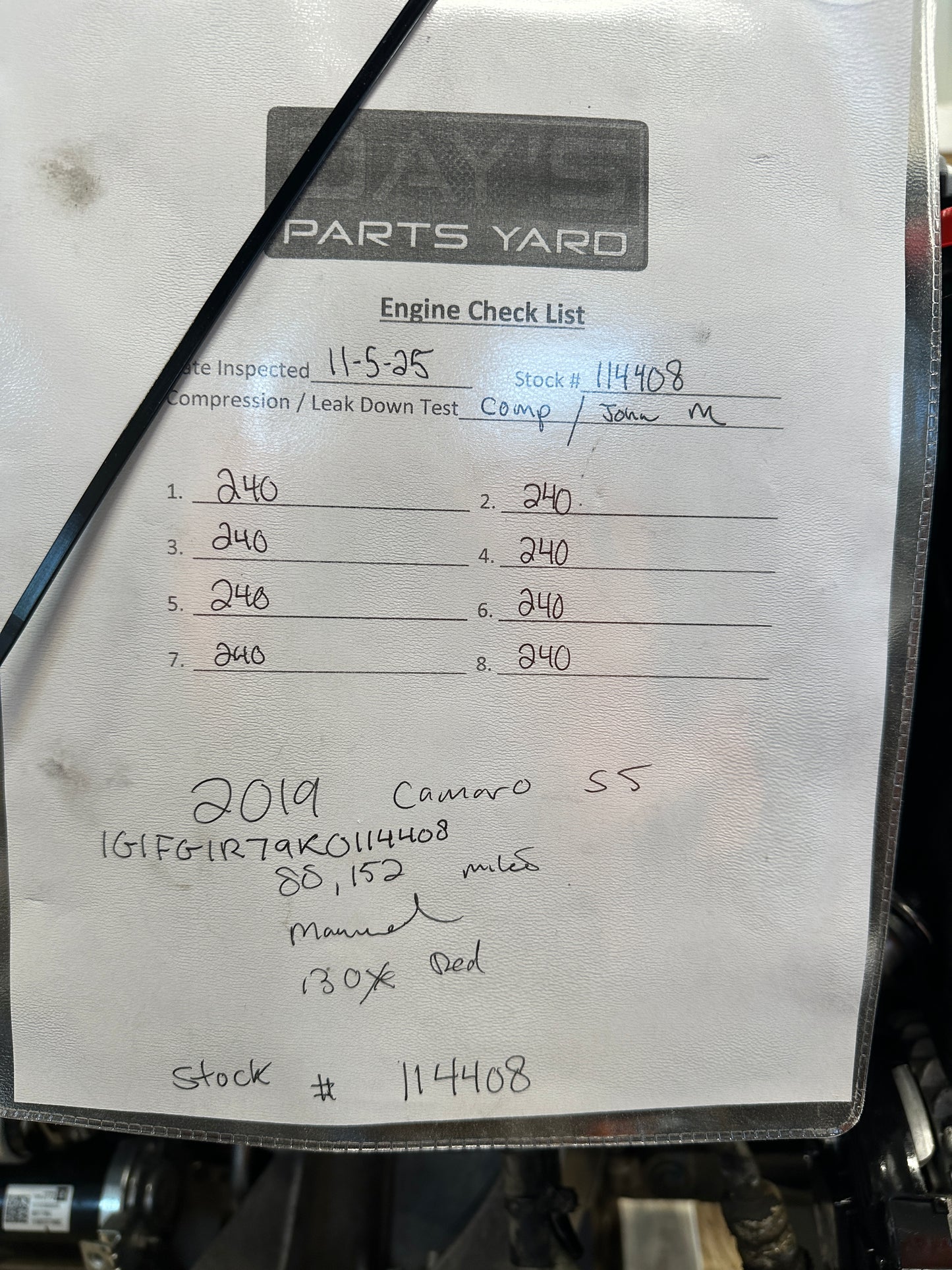 6.2L LT1 Engine TR6060 Manual Transmission Drivetrain Pullout 455HP