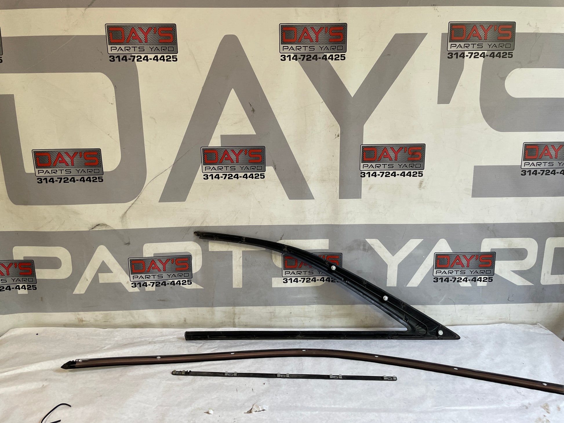 2017 Cadillac ATS-V Coupe Black RH & LH Window Sill Molding Trim Covers OEM - Day's Parts Yard