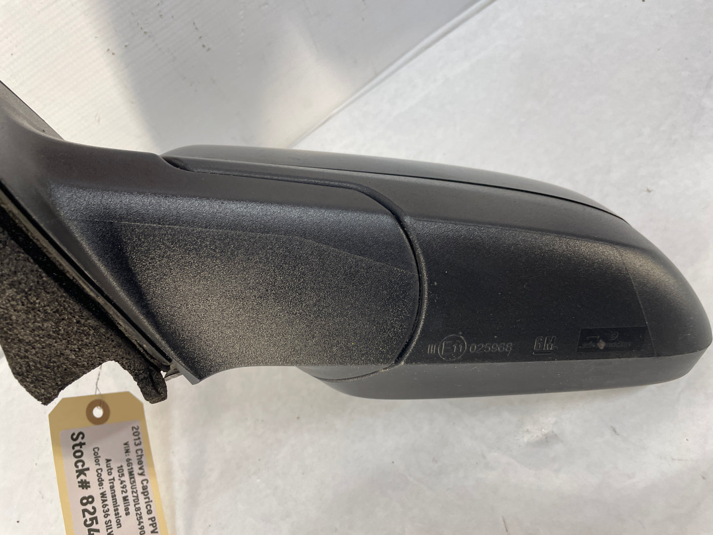 2013 Chevy Caprice PPV LH Driver Exterior Mirror Black OEM - Day's Parts Yard