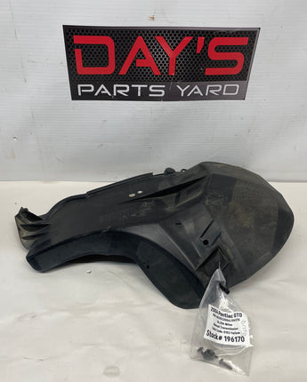 2004 Pontiac GTO LH Driver Rear Wheel Well Liner OEM