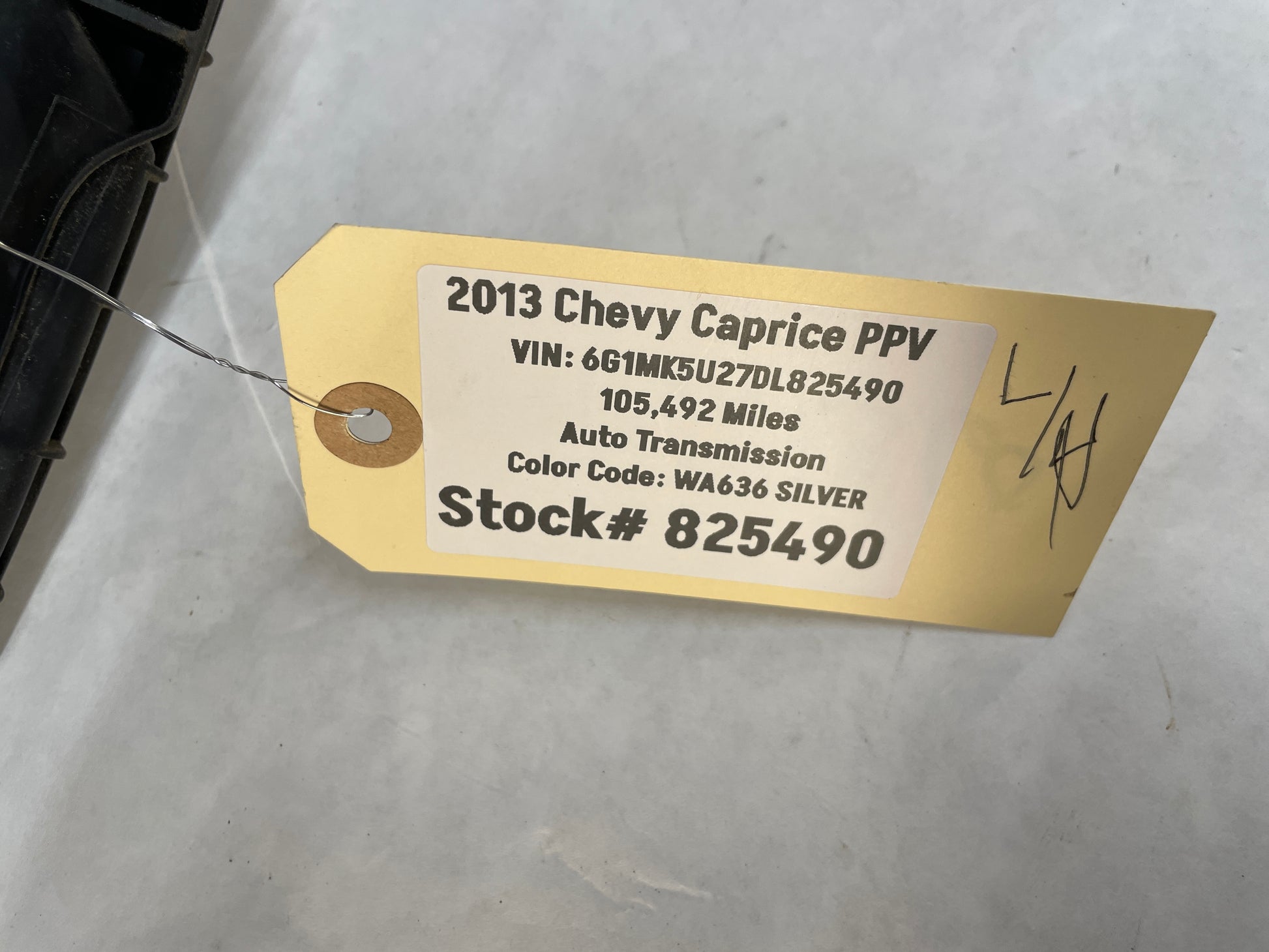 2013 Chevy Caprice PPV LH Driver Exterior Mirror Black OEM - Day's Parts Yard