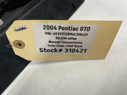 2004 Pontiac GTO Radiator Air Inlet Lower Duct OEM - Day's Parts Yard