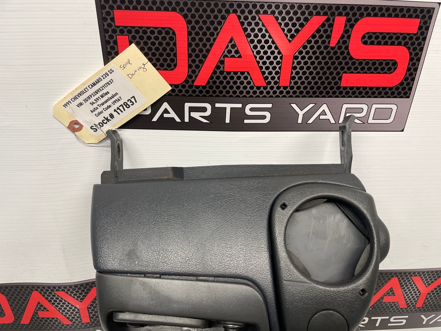 1999 Chevy Camaro Z28 SS Complete Center Console Arm Rest Assembly Gray Grey OEM