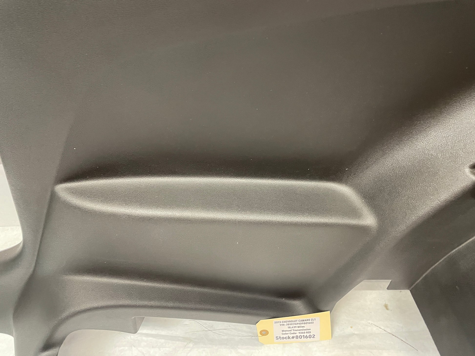 2013 Chevy Camaro ZL1 RH Passenger Rear Interior Quarter Door Trim Panel OEM - Day's Parts Yard