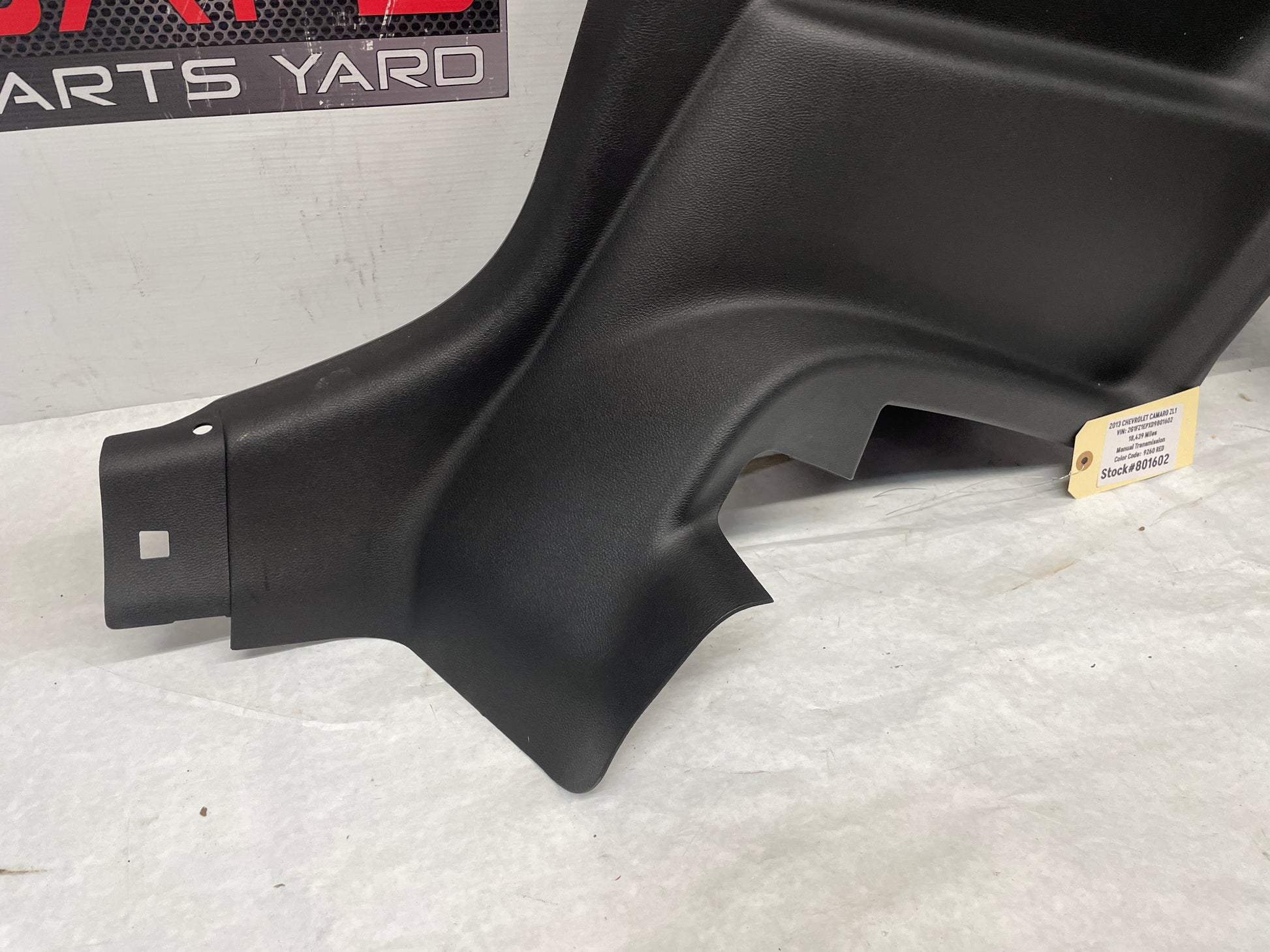 2013 Chevy Camaro ZL1 RH Passenger Rear Interior Quarter Door Trim Panel OEM - Day's Parts Yard