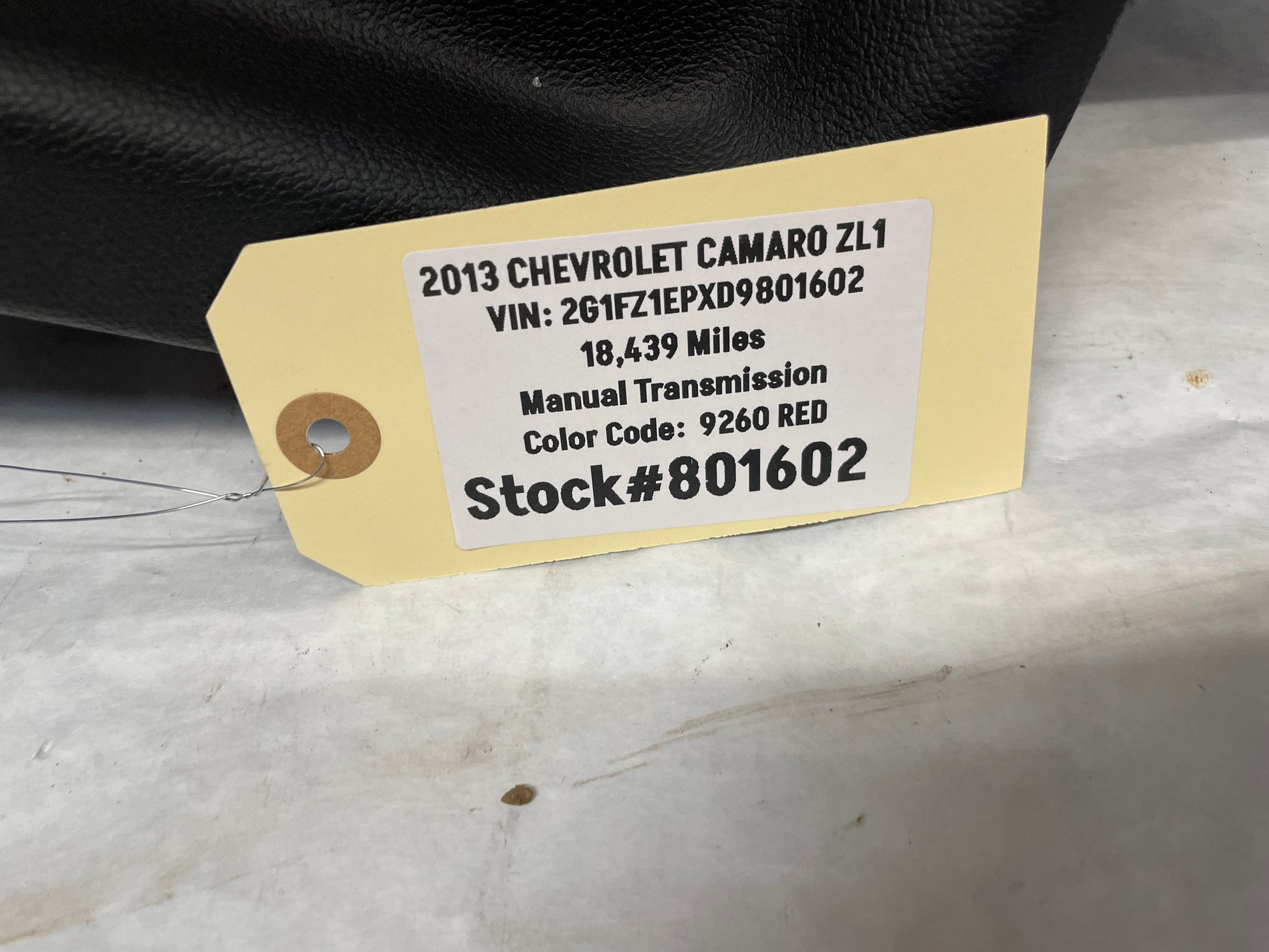 2013 Chevy Camaro ZL1 RH Passenger Rear Interior Quarter Door Trim Panel OEM - Day's Parts Yard