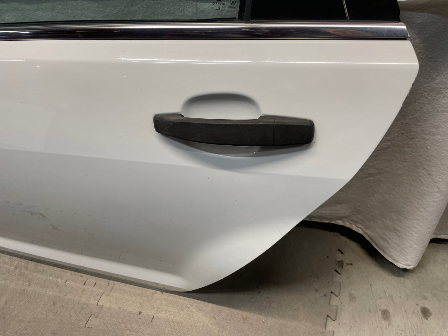 2014 Chevy Caprice PPV LH Driver Rear Exterior Door White OEM