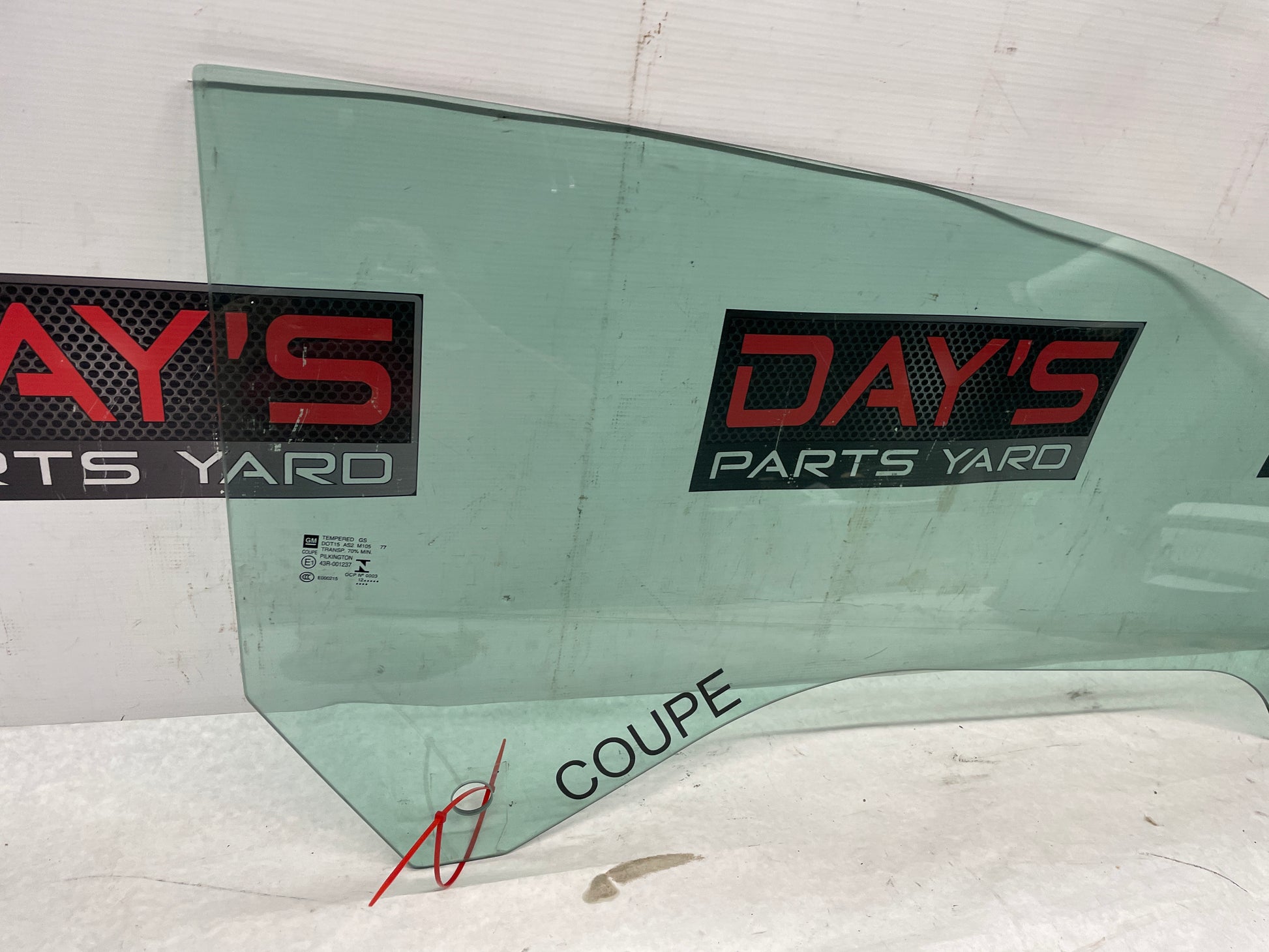 2013 Chevy Camaro ZL1 RH Passenger Door Window Glass OEM - Day's Parts Yard