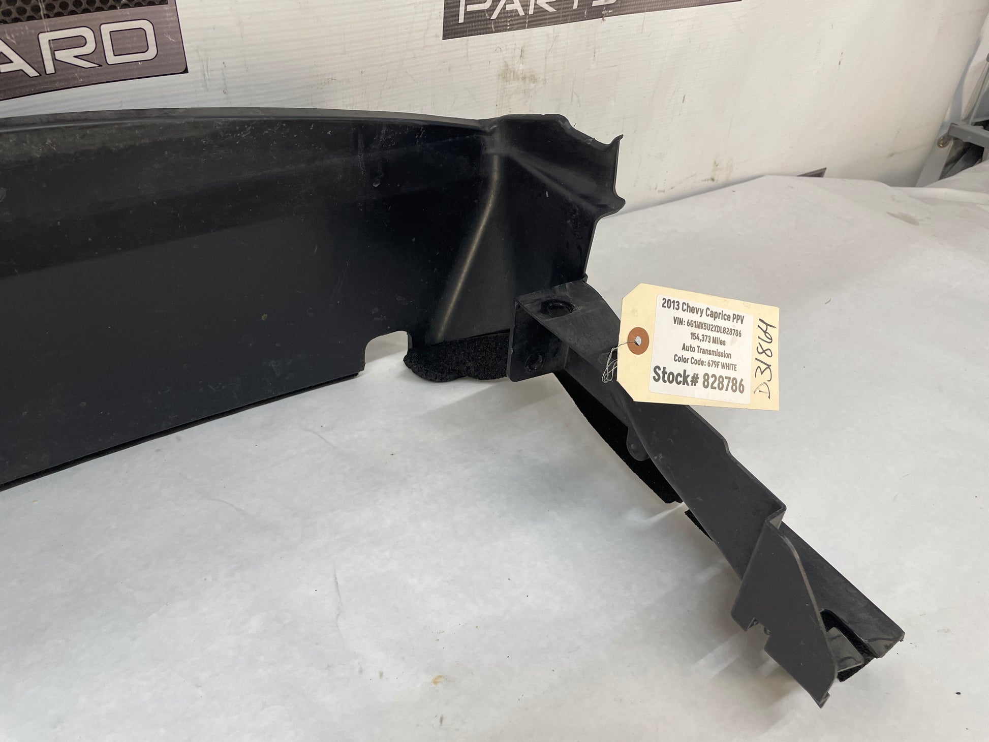 2013 Chevy Caprice PPV Radiator Support Splash Shield OEM - Day's Parts Yard