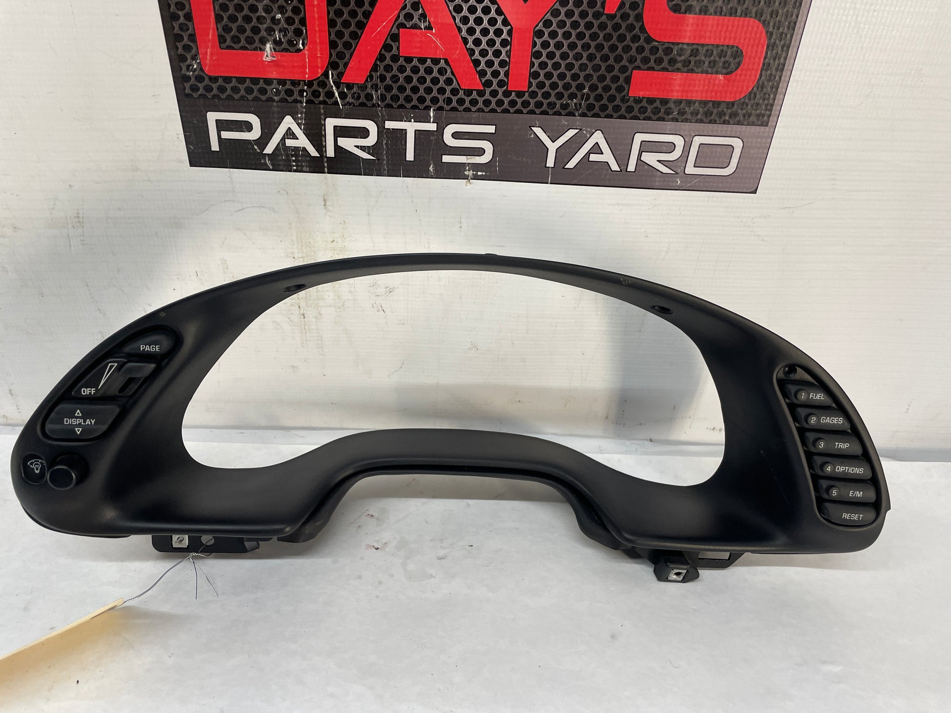 2004 Chevy C5 Corvette Z06 Gauge Cluster Trim Bezel HUD DIC Control Switch OEM - Day's Parts Yard