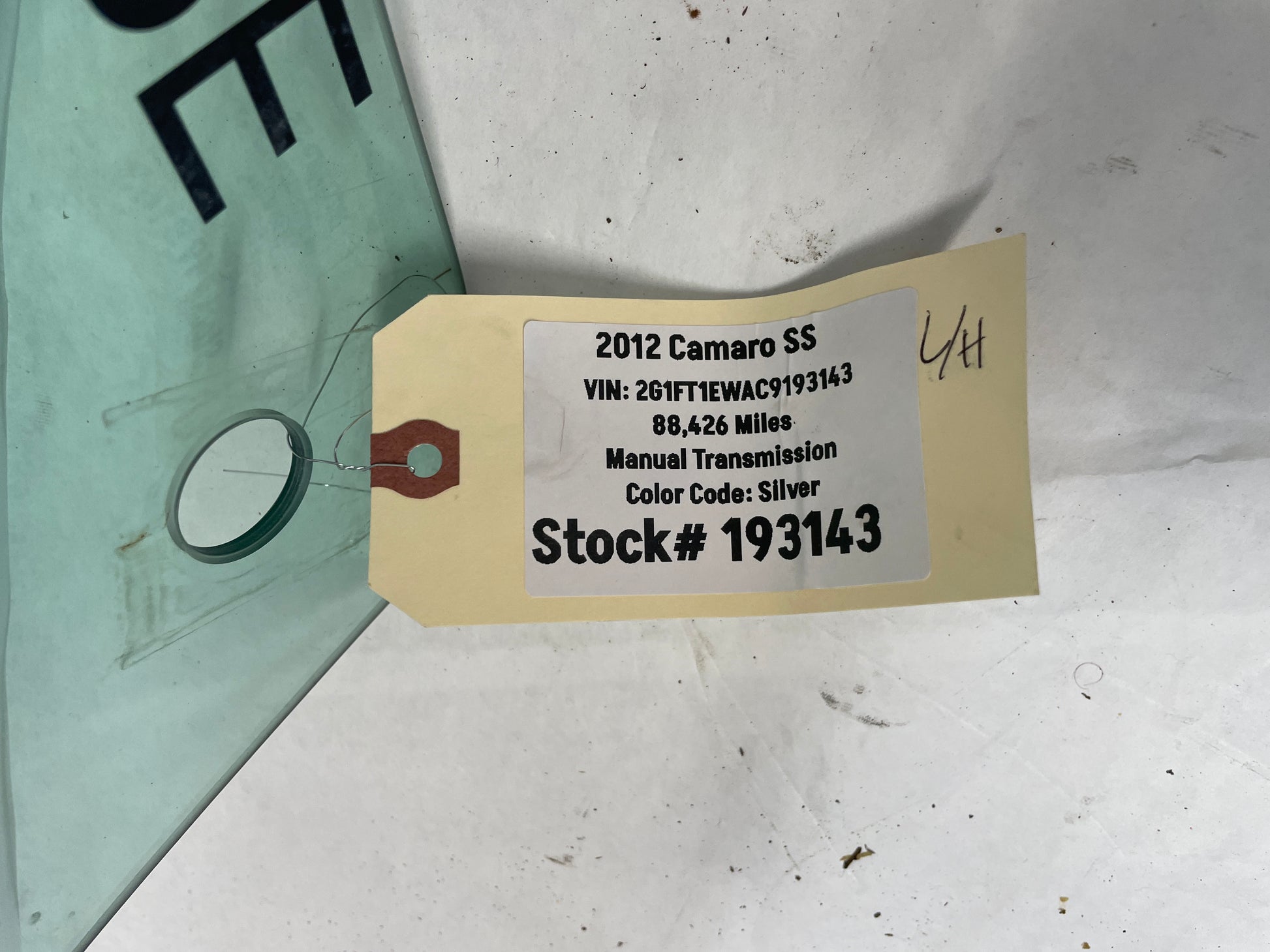 2012 Chevy Camaro SS LH Driver Front Door Window Glass OEM - Day's Parts Yard