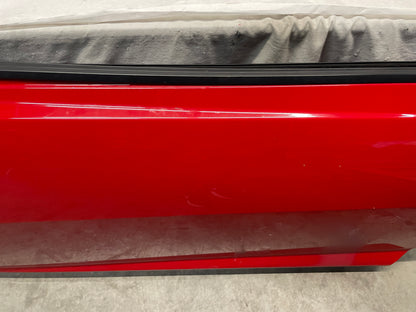 2013 Chevy Camaro ZL LH Driver Front Exterior Door Red OEM - Day's Parts Yard