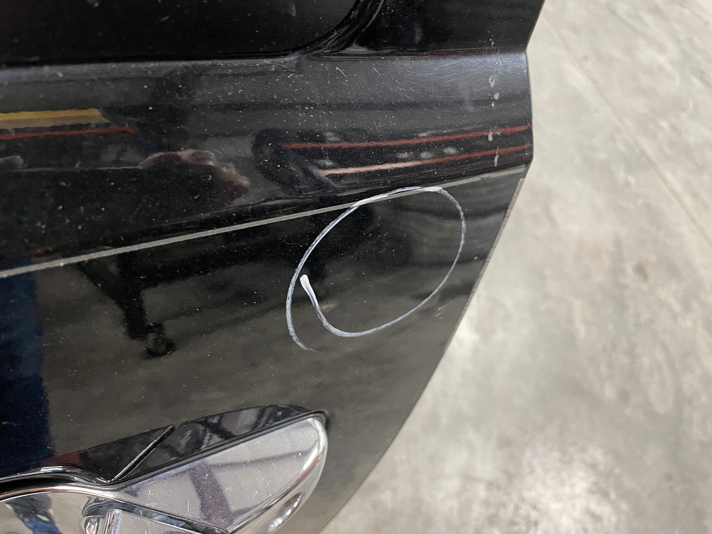 2013 GMC Sierra C1500 SLE LH Driver Front Exterior Door Black OEM - Day's Parts Yard