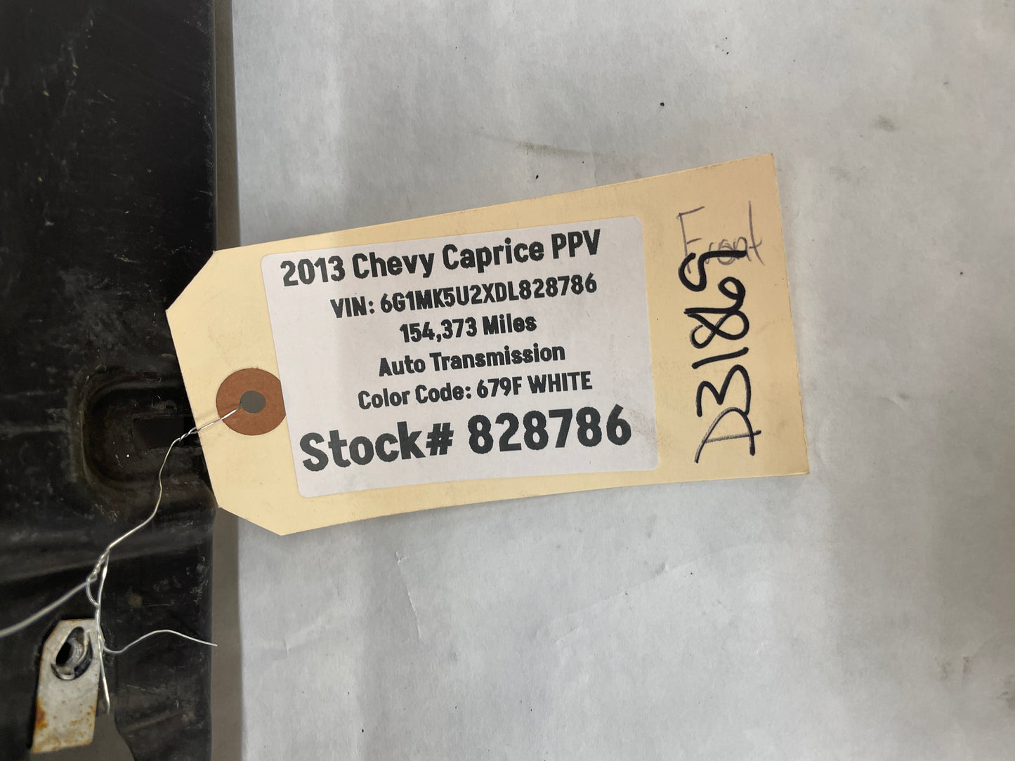 2013 Chevy Caprice PPV Front Bumper Lower Apron Air Damn Panel Extension OEM - Day's Parts Yard