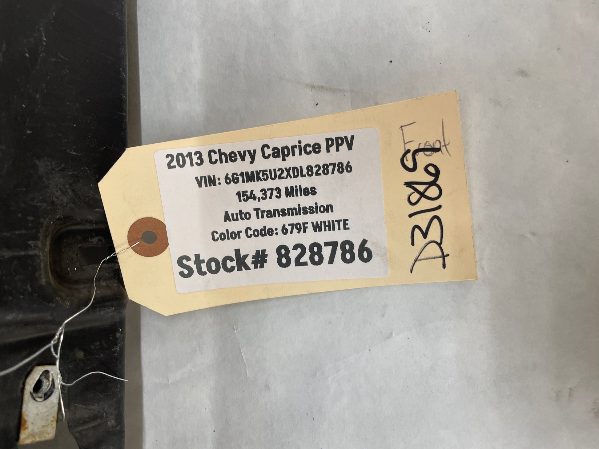 2013 Chevy Caprice PPV Front Bumper Lower Apron Air Damn Panel Extension OEM - Day's Parts Yard