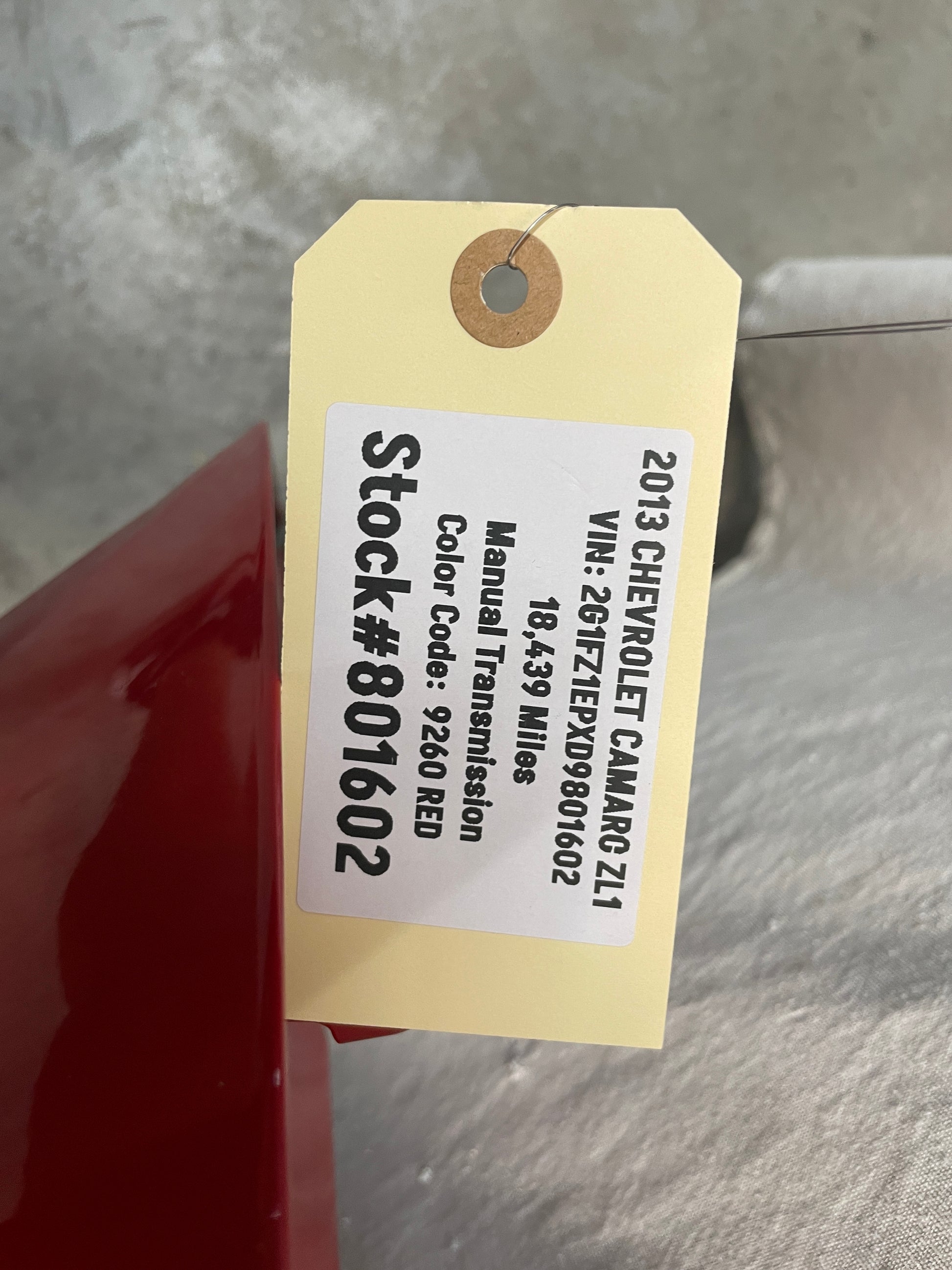 2013 Chevy Camaro ZL LH Driver Front Exterior Door Red OEM - Day's Parts Yard