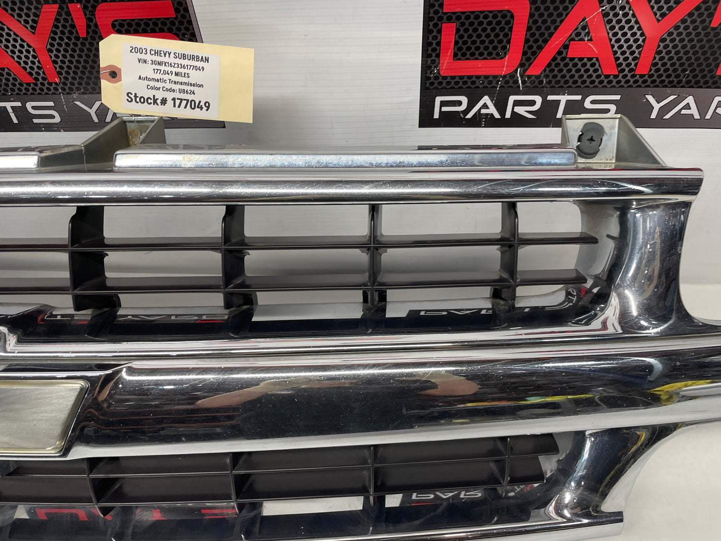 2003 Chevy Suburban Chrome Front Grille OEM