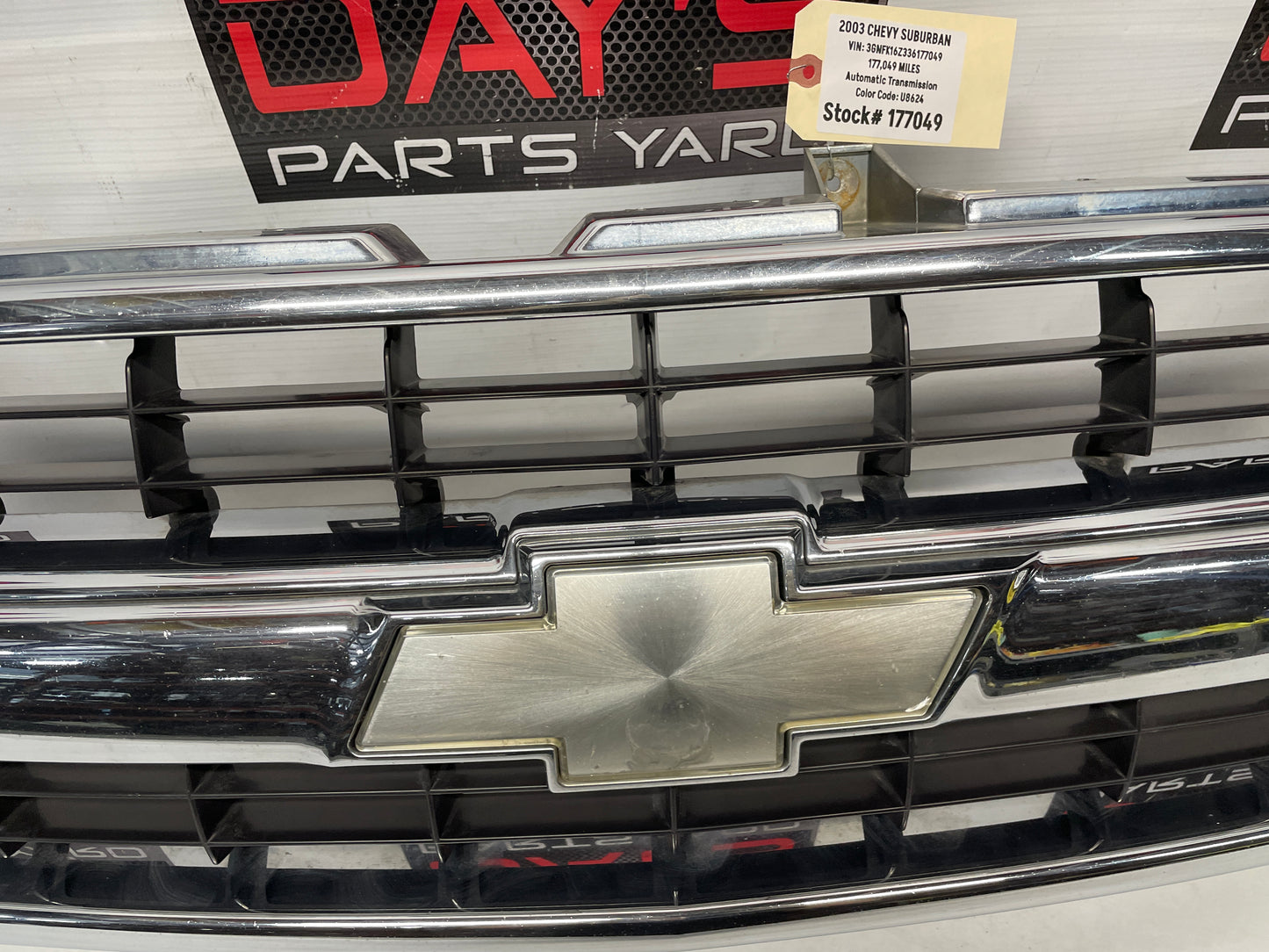 2003 Chevy Suburban Chrome Front Grille OEM