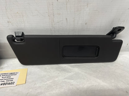 2013 Chevy Camaro ZL1 RH & LH Sunvisors Sun Visors Shades w/ Clips OEM - Day's Parts Yard