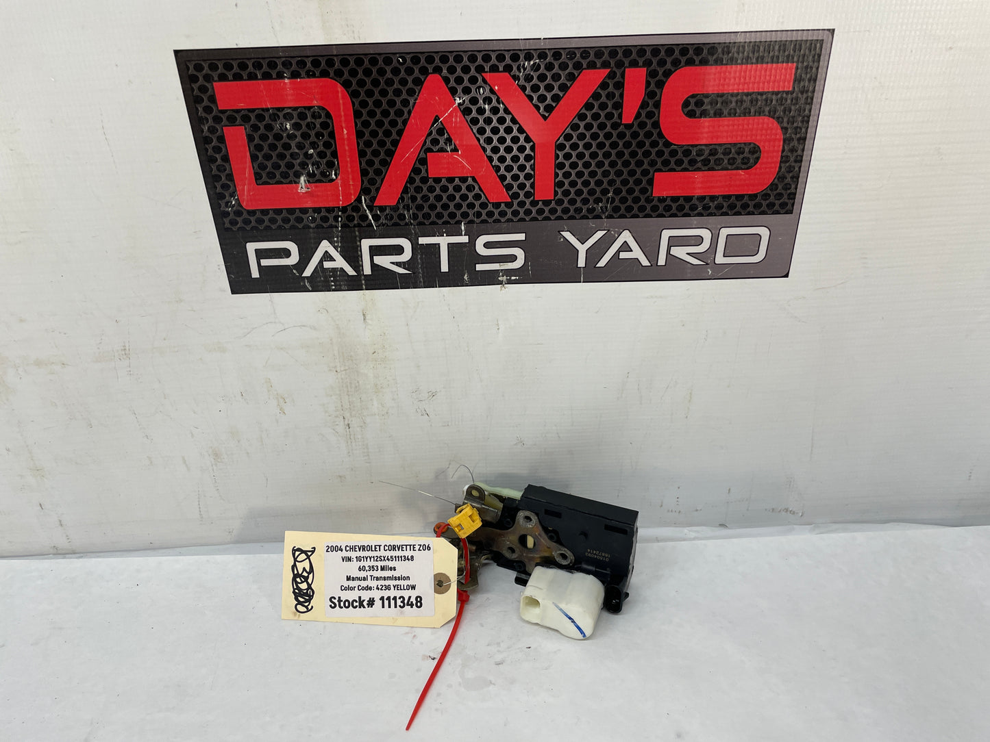 2004 Chevy C5 Corvette Z06 RH Passenger Door Lock Actuator OEM - Day's Parts Yard