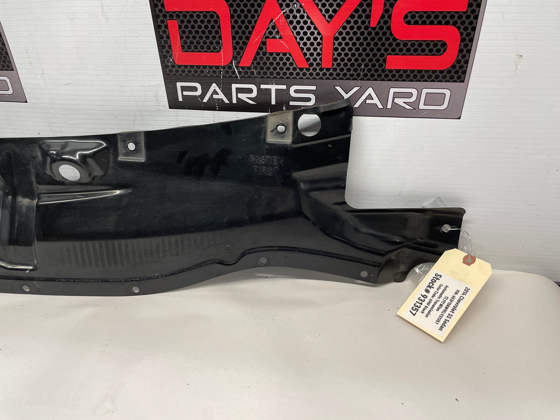 2014 Chevy SS Sedan Windshield Wiper Cowl Base Metal OEM - Day's Parts Yard