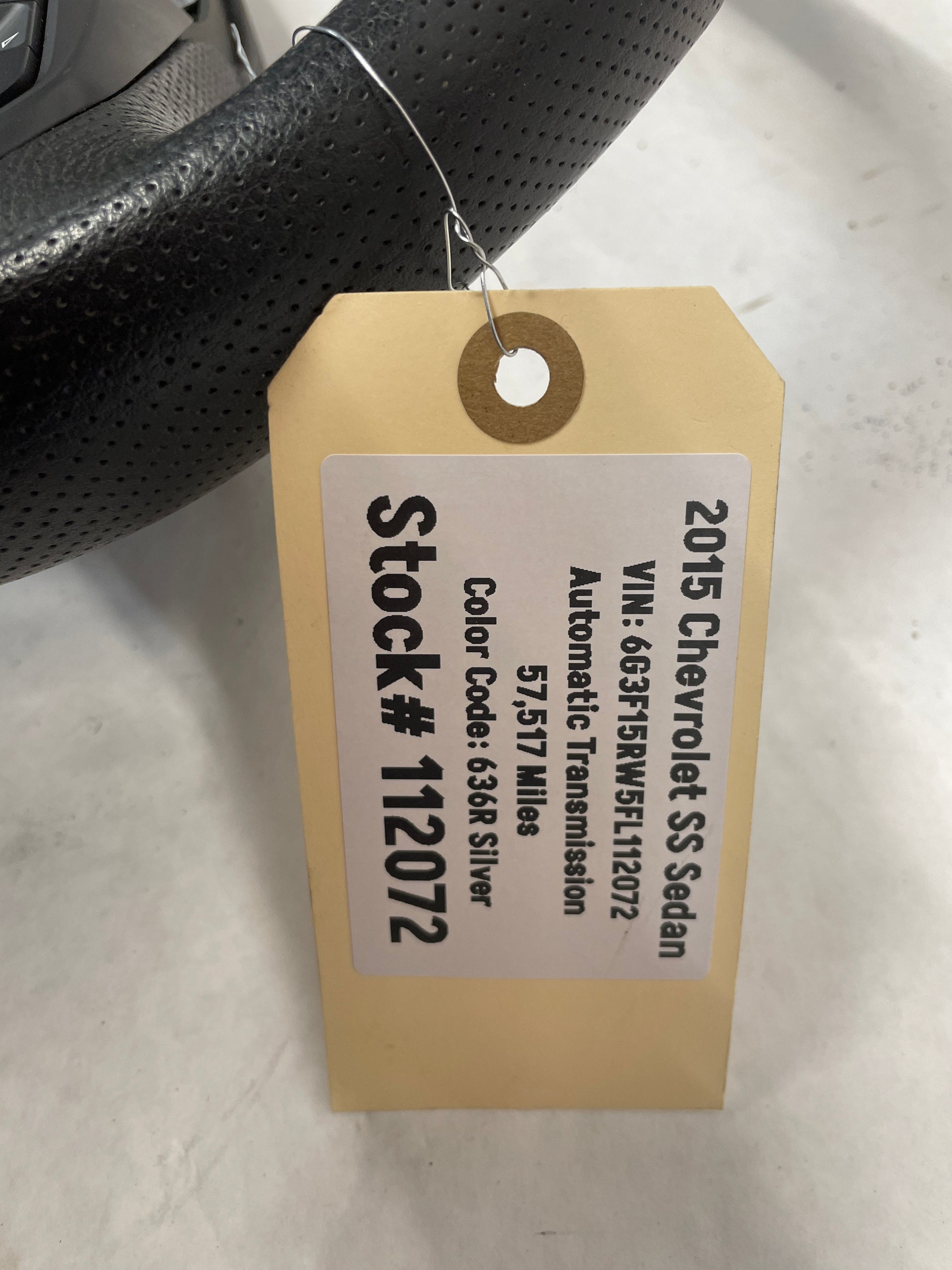 2015 Chevy SS Sedan Steering Wheel OEM - Day's Parts Yard