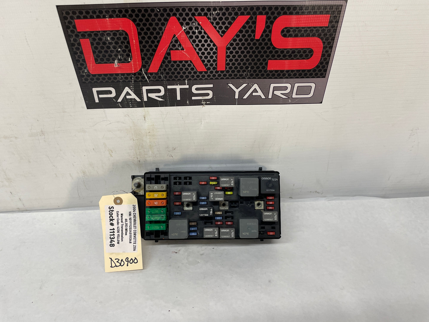 2004 Chevy C5 Corvette Z06 Engine Bay Wiring Harness Junction Fuse Box Block OEM - Day's Parts Yard