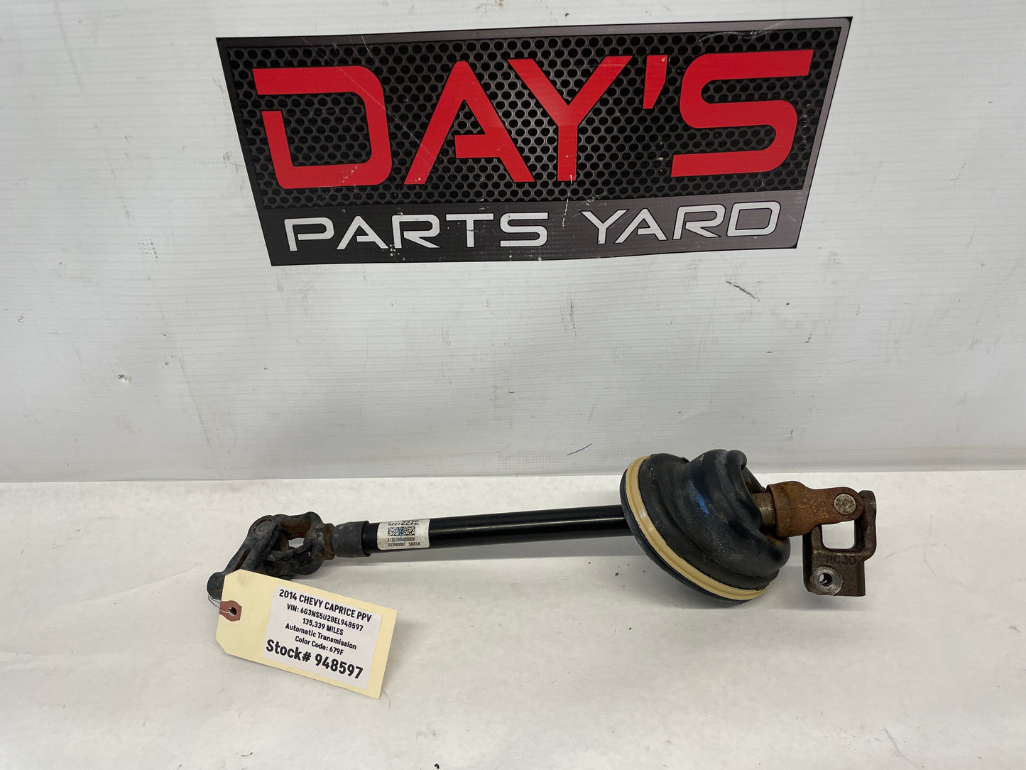 2014 Chevy Caprice PPV Steering Column Prop Shaft OEM