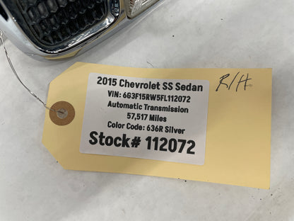 2015 Chevy SS Sedan RH Passenger Fender Side Marker Lights Tail Lamp OEM - Day's Parts Yard