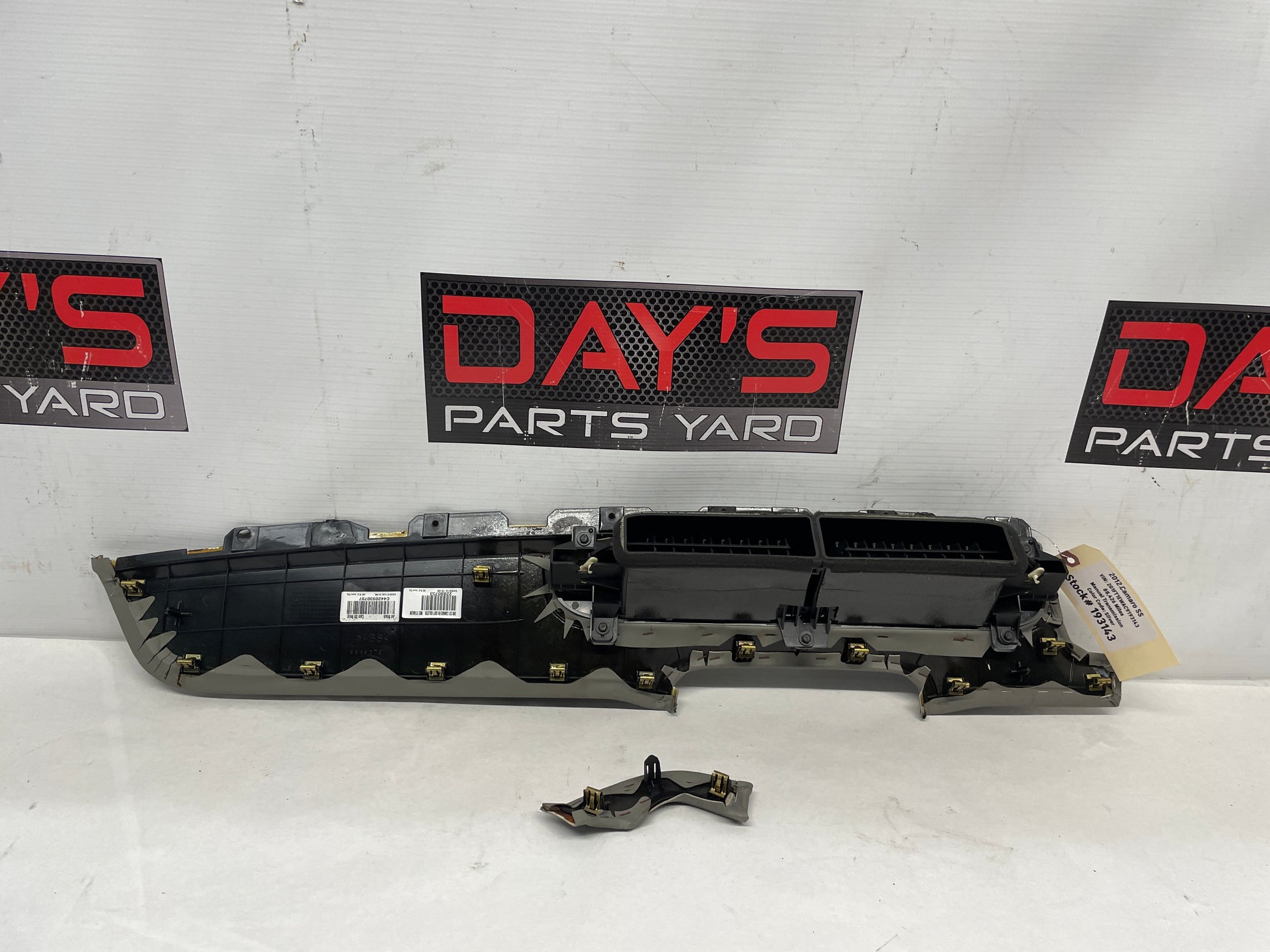 2012 Chevy Camaro SS Titanium Gray RH Passenger Instrument Panel Trim Molding OEM - Day's Parts Yard