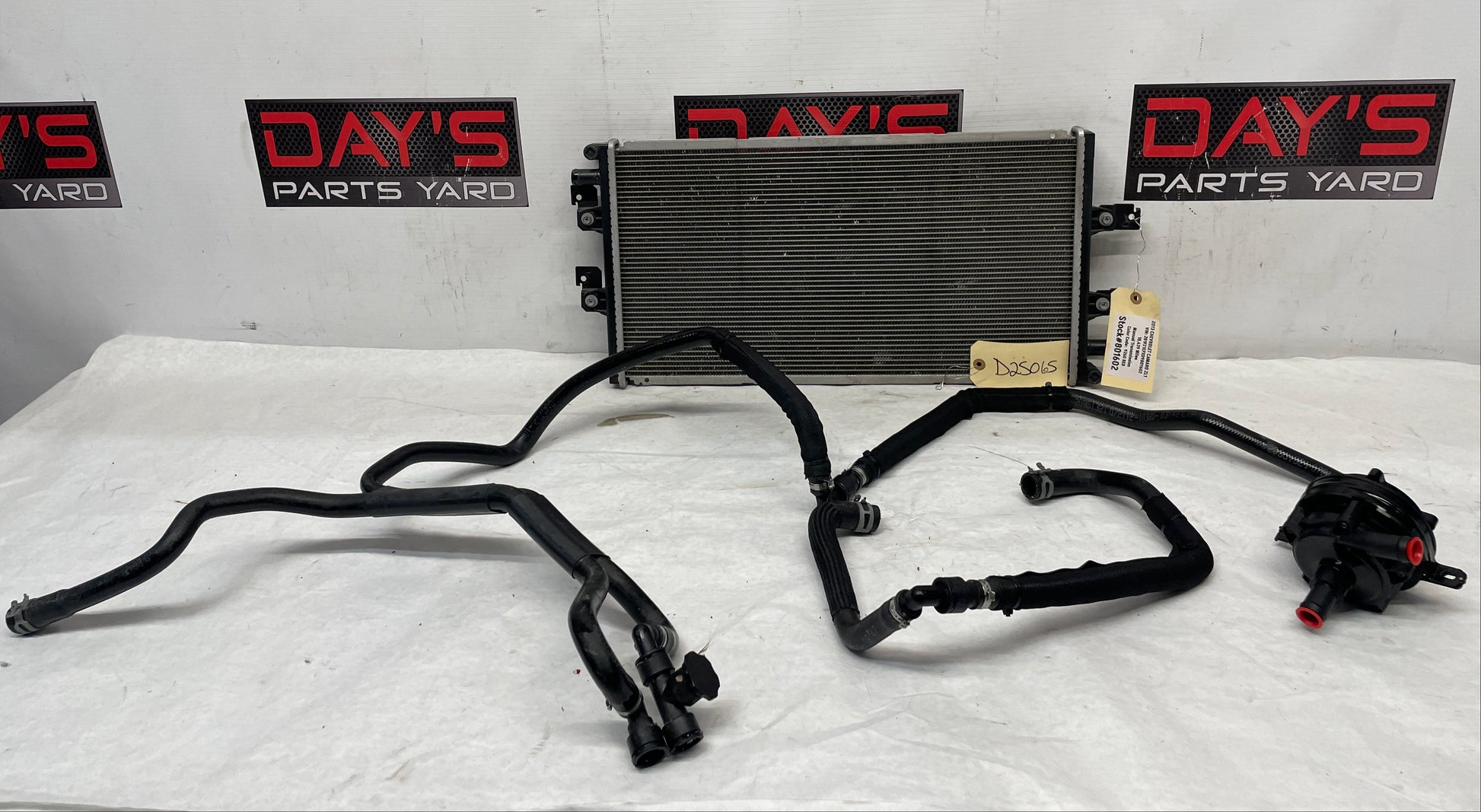 2013 Chevy Camaro ZL1 Supercharger Heat Exchanger Intercooler Pump Cooler Hoses Lines Assembly OEM - Day's Parts Yard
