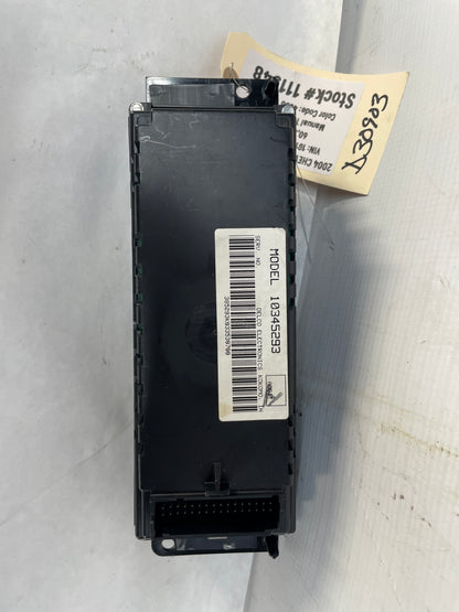 2004 Chevy C5 Corvette Z06 Dual Zone Temperature HVAC Dash Climate Control Unit Switch Panel OEM - Day's Parts Yard
