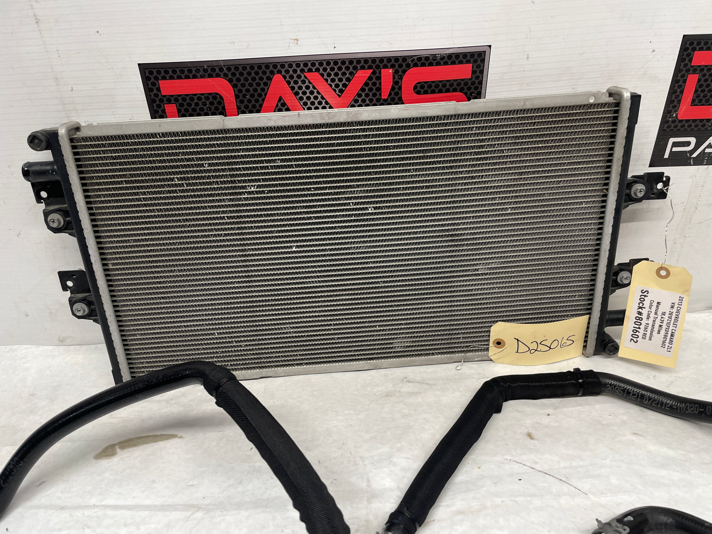 2013 Chevy Camaro ZL1 Supercharger Heat Exchanger Intercooler Pump Cooler Hoses Lines Assembly OEM - Day's Parts Yard