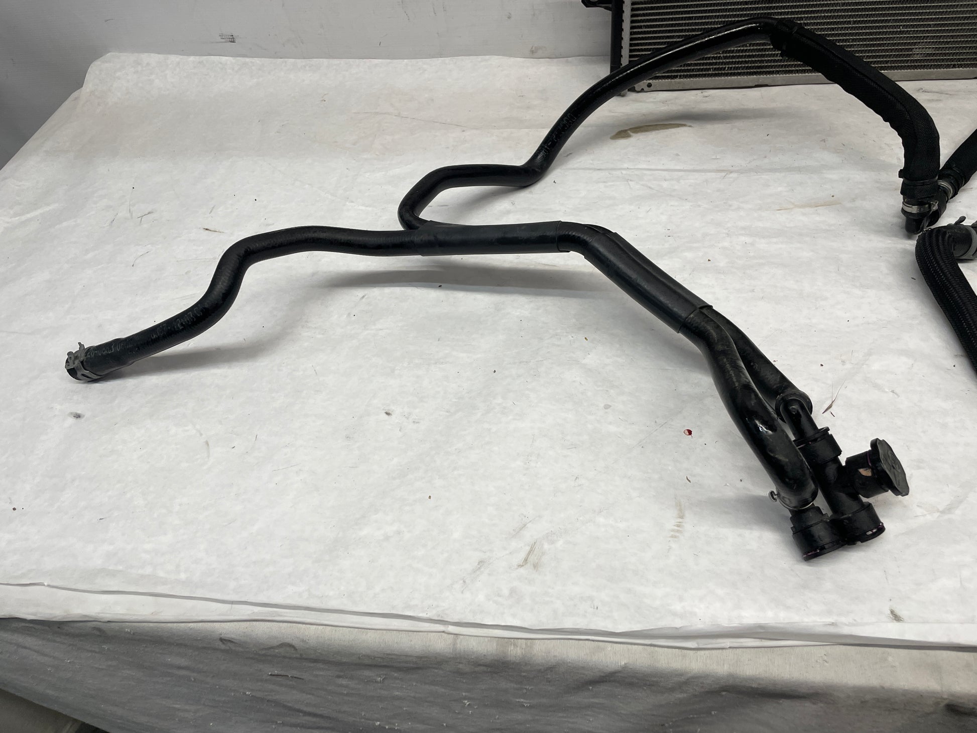 2013 Chevy Camaro ZL1 Supercharger Heat Exchanger Intercooler Pump Cooler Hoses Lines Assembly OEM - Day's Parts Yard