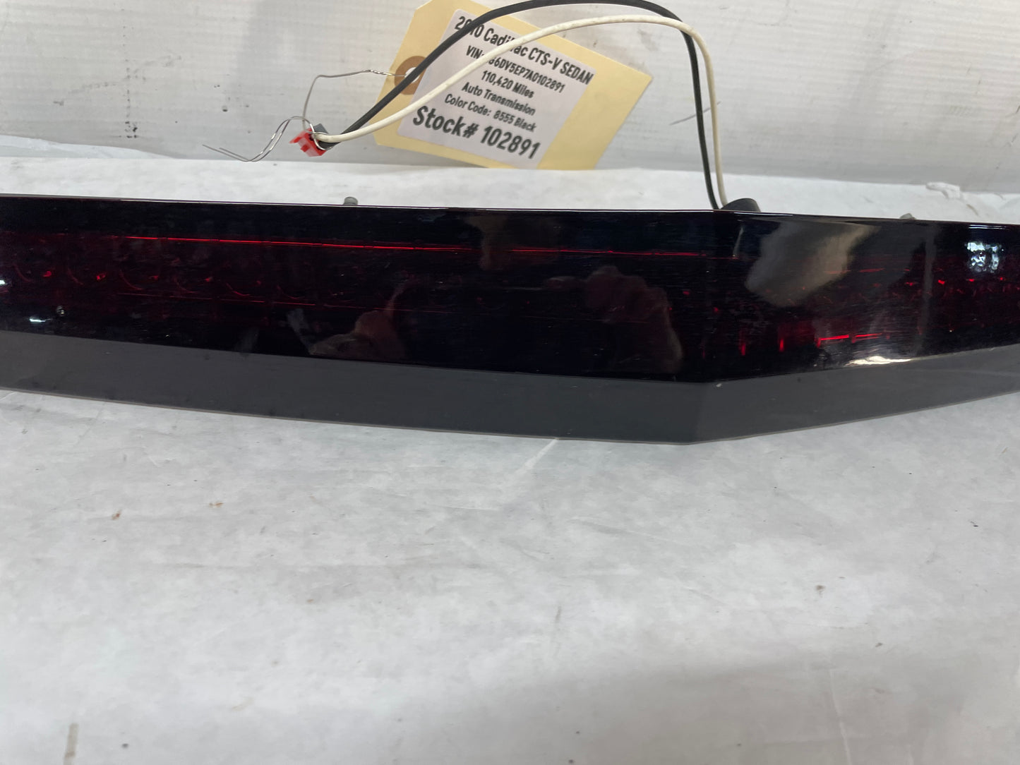 2010 Cadillac CTS-V Sedan Trunk Deck Lid 3rd Third High Mount Brake Tail Light Lamp OEM