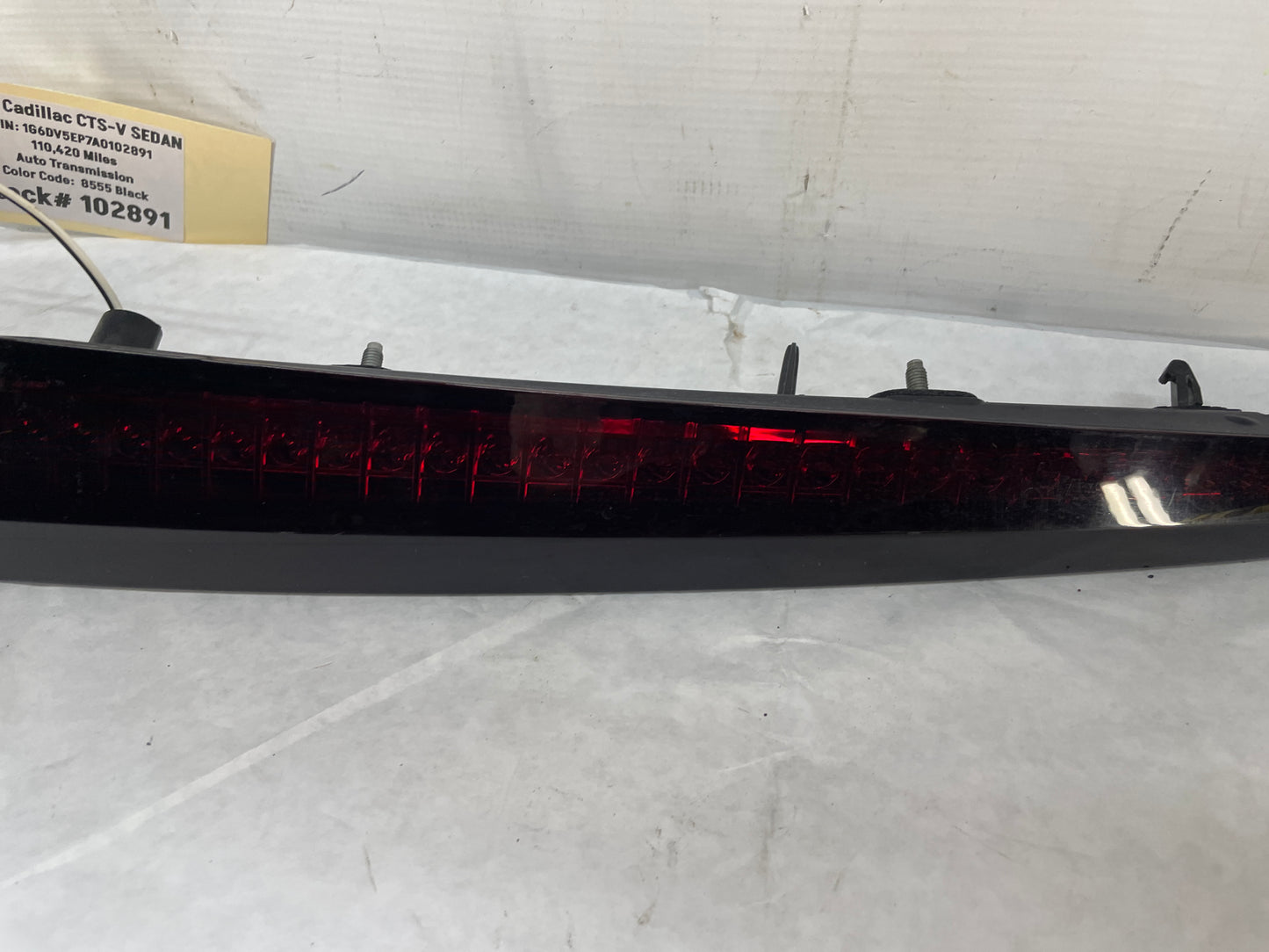 2010 Cadillac CTS-V Sedan Trunk Deck Lid 3rd Third High Mount Brake Tail Light Lamp OEM