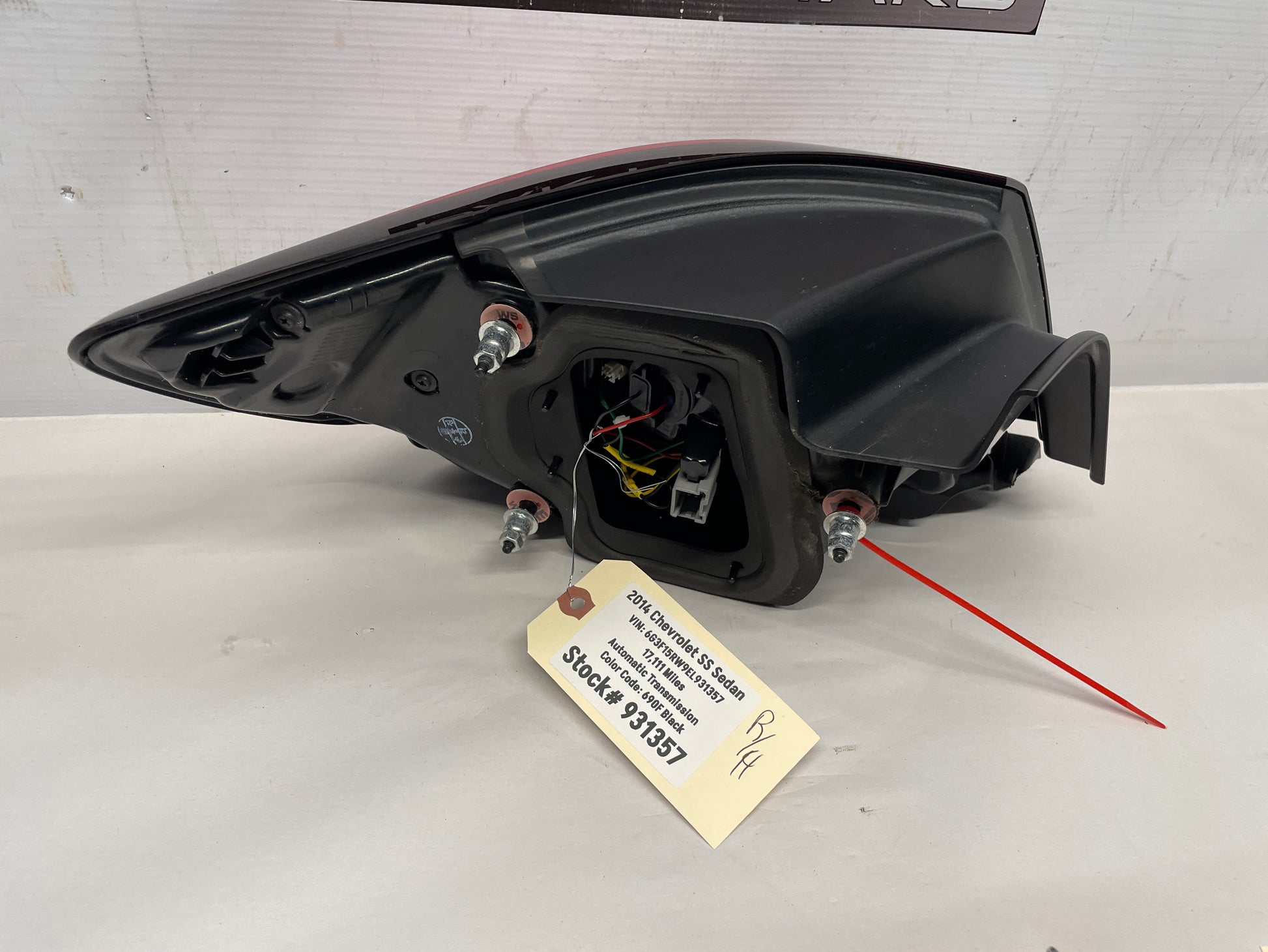 2014 Chevy SS Sedan RH Passenger Brake Taillight Tail Light Lamp OEM - Day's Parts Yard