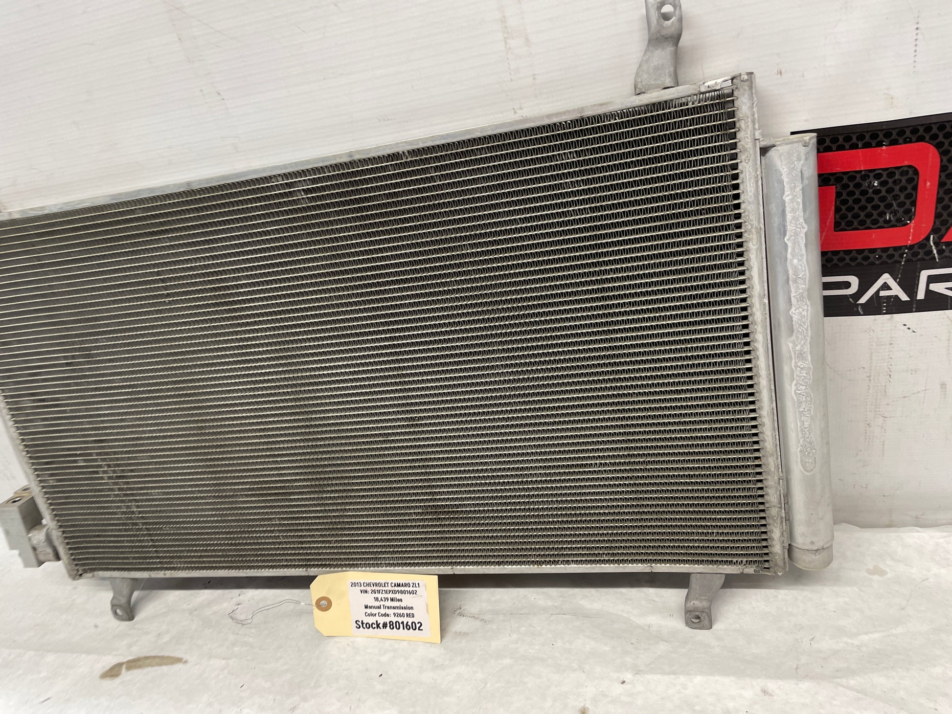 2013 Chevy Camaro ZL1  AC A/C Air Conditioner Condenser OEM - Day's Parts Yard