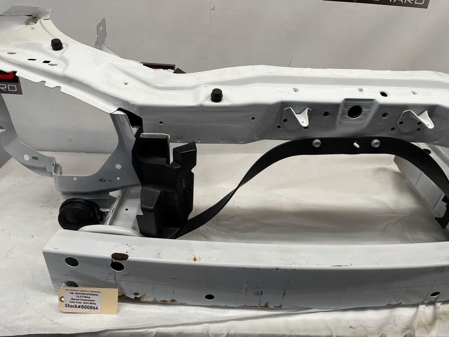 2014 Chevy Camaro ZL1 Convertible Front Radiator Impact Bar Core Support Bracket OEM