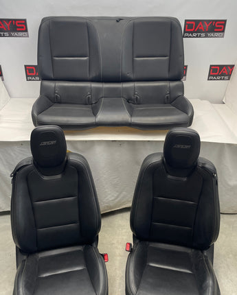 2010 Chevy Camaro SS Seats Front and Rear Black Leather OEM