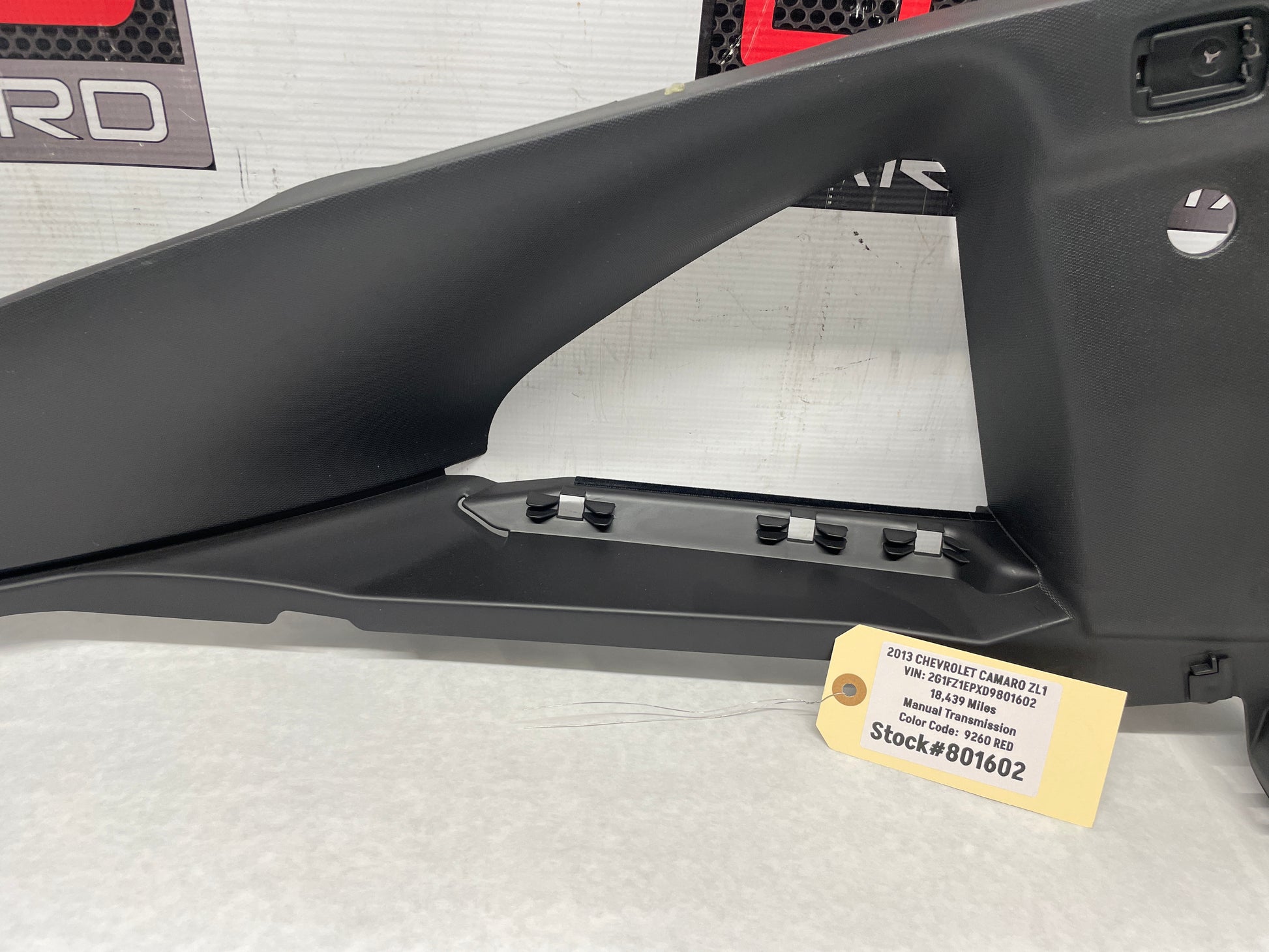 2013 Chevy Camaro ZL1 LH Driver Rear Quarter Window Trim Cover Panel OEM - Day's Parts Yard