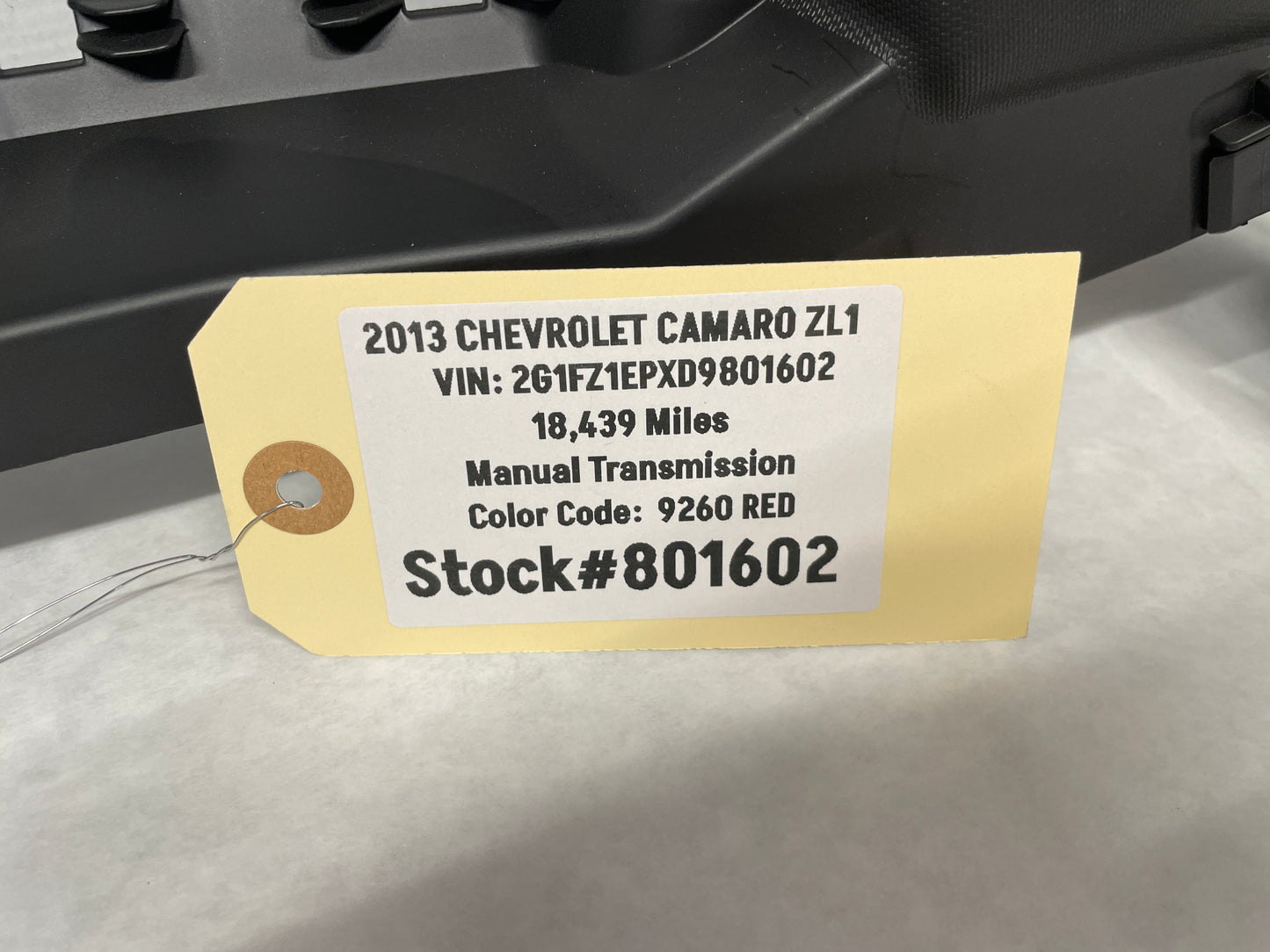 2013 Chevy Camaro ZL1 LH Driver Rear Quarter Window Trim Cover Panel OEM - Day's Parts Yard